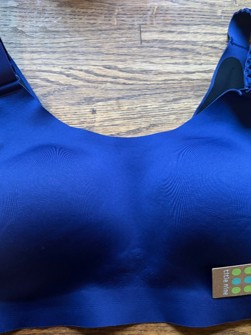 Run It All 2.0 Adjustable Sports Bra 36E 36DD Deep Blue Navy